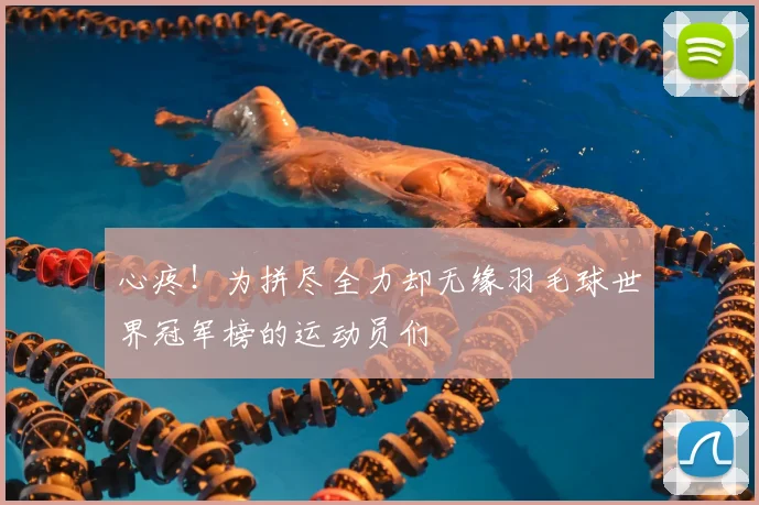 心疼！为拼尽全力却无缘羽毛球世界冠军榜的运动员们